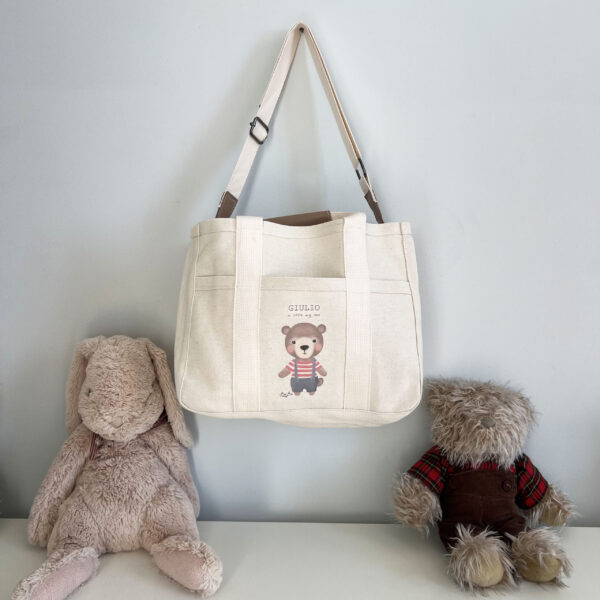 Borsa Multitasche, cambio, passeggino, personalizzare, nome, portaoggetti, tracolla, tasca, pannolino,Bibibaby