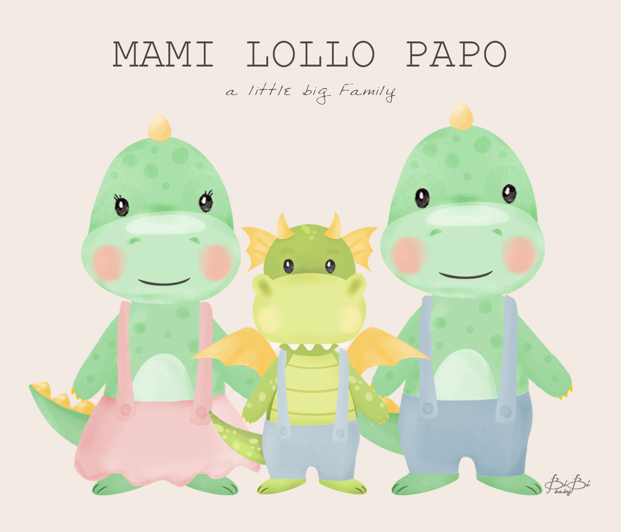 Tovaglietta Bibibaby Famiglia - immagine 3