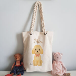 Borsa Bibilove con manici in corda