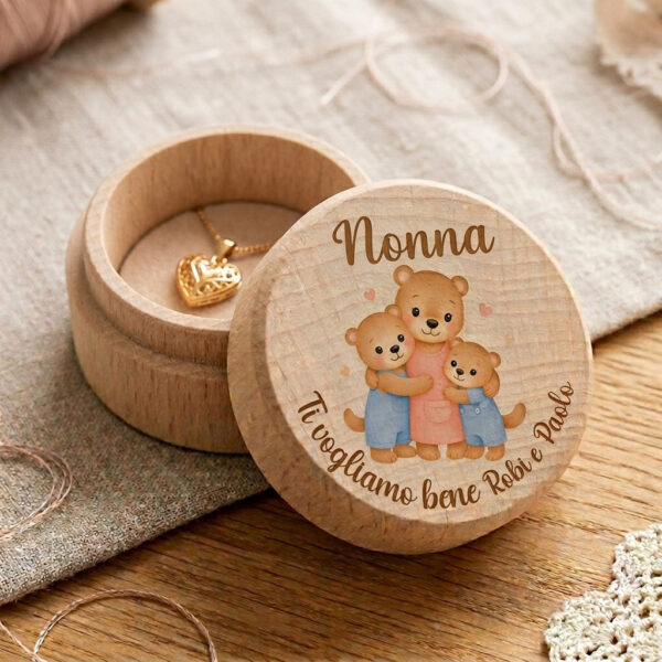 regalo per la festa dei nonni personalizzato scatrolina in legno dei nonni
